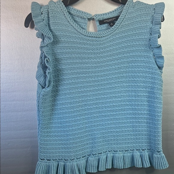 Marc Jacobs Tops - Marc Jacobs Light Blue Ruffled Tank Top #2940